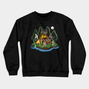 Cryptids Camping Crewneck Sweatshirt